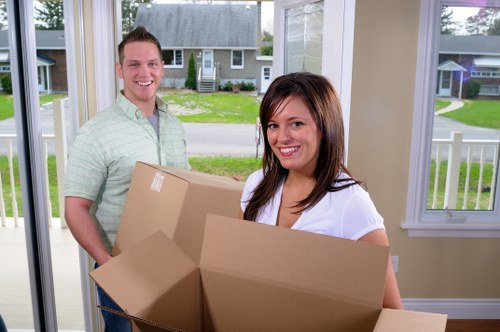 Commercial removals team planning an office relocation in Temple