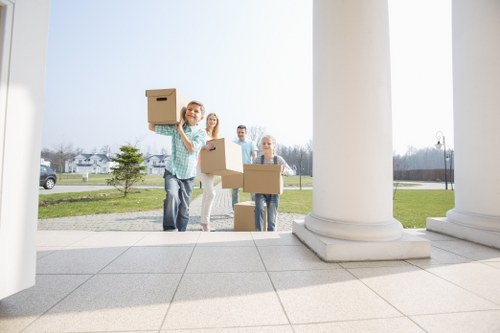 Removal team planning a local move in Temple