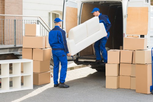 Local removal team handling an office move in Temple