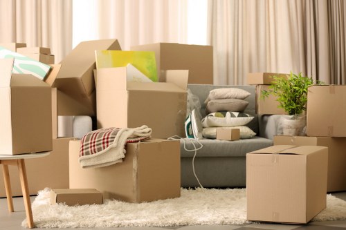 Office furniture being moved for a business relocation in Temple