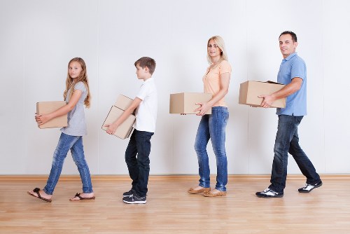 Loading furniture for a local move in Temple with careful handling