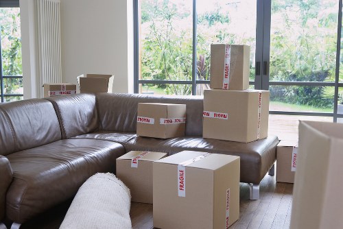 Careful loading of household furniture during a move